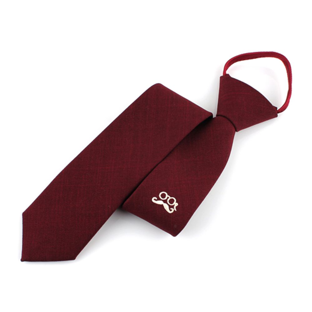  [MAESIO] GNA4216 Pre-Tied Neckties 5.5cm _ Mens ties for interview, Zipper tie, Suit, Classic Business Casual Necktie